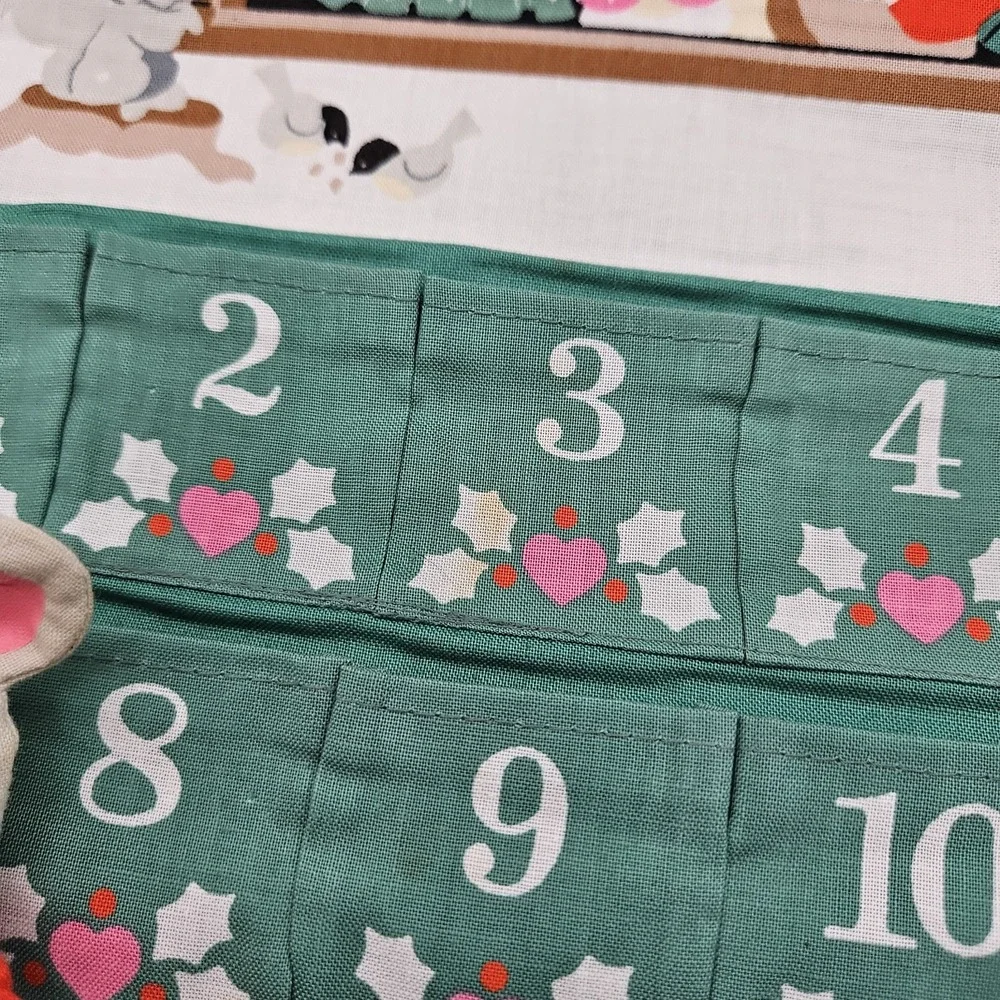 VTG 1980s Avon Advent Calendar with Orig Mouse Countdown to Christmas Santa 1987